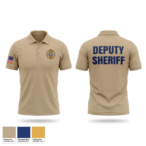 Short Sleeve Performance Polo, ECSO DEPUTY, Police, Teamtime, Team time, sublimation, custom sports apparel, team uniforms, spirit wear, spiritwear, sports uniforms, custom shirts, team store, custom team store, fundraiser sports, apparel fundraiser