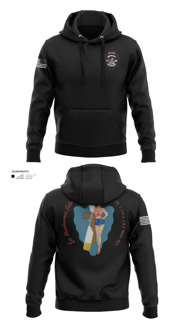 Hoodie, B Co 1/114th Maintenance, Army, Teamtime, Team time, sublimation, custom sports apparel, team uniforms, spirit wear, spiritwear, sports uniforms, custom shirts, team store, custom team store, fundraiser sports, apparel fundraiser