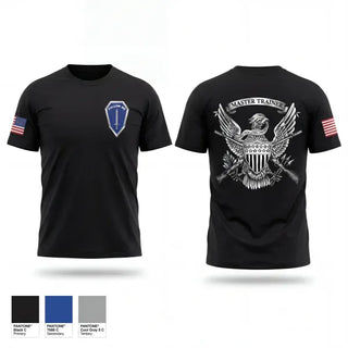 Old School Cotton Feel Shirt, Infantry Master Trainer Course, Army, Teamtime, Team time, sublimation, custom sports apparel, team uniforms, spirit wear, spiritwear, sports uniforms, custom shirts, team store, custom team store, fundraiser sports, apparel fundraiser