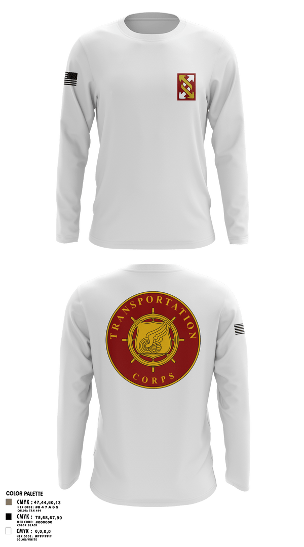 Long Sleeve Performance Polo, 993rd Transportation Company, Army, Teamtime, Team time, sublimation, custom sports apparel, team uniforms, spirit wear, spiritwear, sports uniforms, custom shirts, team store, custom team store, fundraiser sports, apparel fundraiser