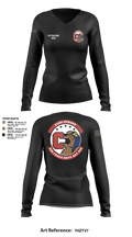 DET 520 13861884 Women's Long Sleeve V-neck Shirt - 6