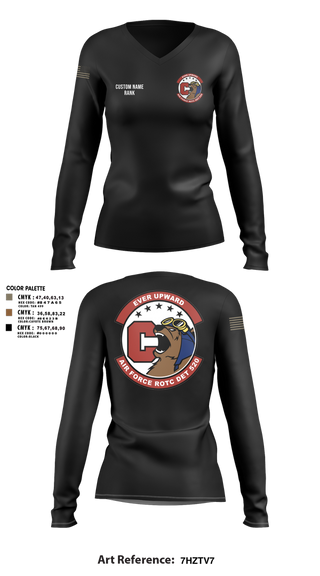 Womens Long Sleeve Vneck Shirt, DET 520, , Teamtime, Team time, sublimation, custom sports apparel, team uniforms, spirit wear, spiritwear, sports uniforms, custom shirts, team store, custom team store, fundraiser sports, apparel fundraiser