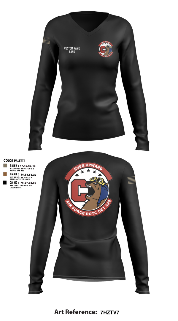 Womens Long Sleeve Vneck Shirt, DET 520, , Teamtime, Team time, sublimation, custom sports apparel, team uniforms, spirit wear, spiritwear, sports uniforms, custom shirts, team store, custom team store, fundraiser sports, apparel fundraiser
