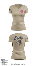 STICKY OPS & CO. 65988086 Women's Short Sleeve V-neck Shirt - 3
