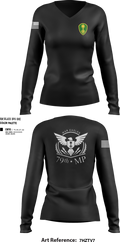 79th MP Co 69660574 Women's Long Sleeve V-neck Shirt - 2