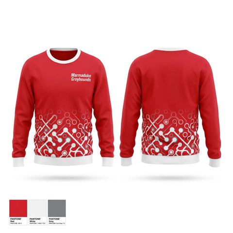 Crew Neck Sweatshirt, Marmaduke Greyhounds, Softball, Teamtime, Team time, sublimation, custom sports apparel, team uniforms, spirit wear, spiritwear, sports uniforms, custom shirts, team store, custom team store, fundraiser sports, apparel fundraiser