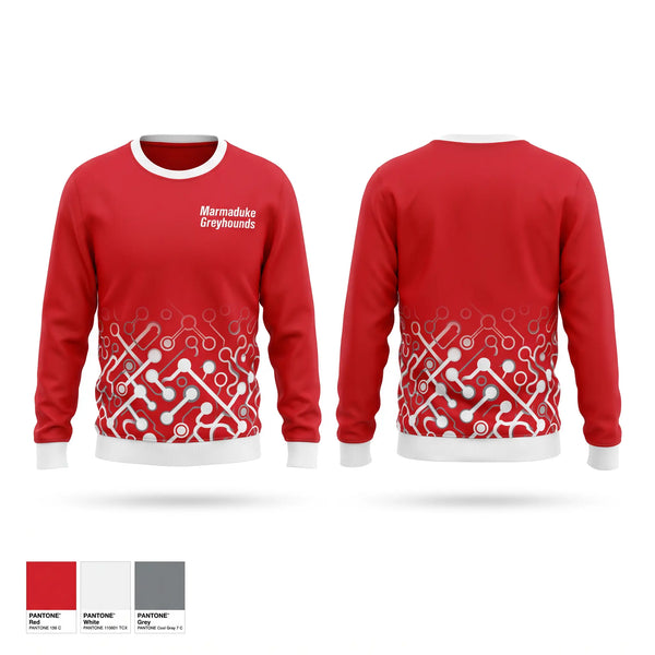 Crew Neck Sweatshirt, Marmaduke Greyhounds, Softball, Teamtime, Team time, sublimation, custom sports apparel, team uniforms, spirit wear, spiritwear, sports uniforms, custom shirts, team store, custom team store, fundraiser sports, apparel fundraiser