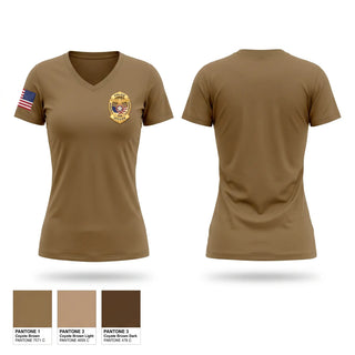 Womens Short Sleeve Vneck Shirt, Haskell Police Department, Police, Teamtime, Team time, sublimation, custom sports apparel, team uniforms, spirit wear, spiritwear, sports uniforms, custom shirts, team store, custom team store, fundraiser sports, apparel fundraiser
