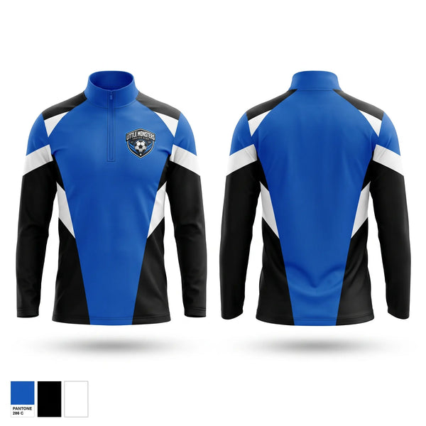 Quarter Zip Jacket, Little Monsters Soccer Club, Men's Soccer, Teamtime, Team time, sublimation, custom sports apparel, team uniforms, spirit wear, spiritwear, sports uniforms, custom shirts, team store, custom team store, fundraiser sports, apparel fundraiser