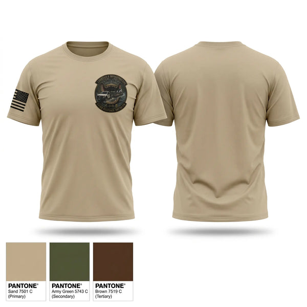 Old School Cotton Feel Shirt, Logistics & Infrastructure Platoon Crisis Response Battalion, National Guard, Teamtime, Team time, sublimation, custom sports apparel, team uniforms, spirit wear, spiritwear, sports uniforms, custom shirts, team store, custom team store, fundraiser sports, apparel fundraiser
