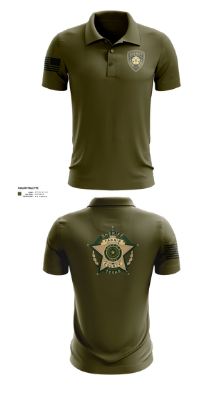 Short Sleeve Performance Polo, Fannin County Sheriff's Office, Police, Teamtime, Team time, sublimation, custom sports apparel, team uniforms, spirit wear, spiritwear, sports uniforms, custom shirts, team store, custom team store, fundraiser sports, apparel fundraiser