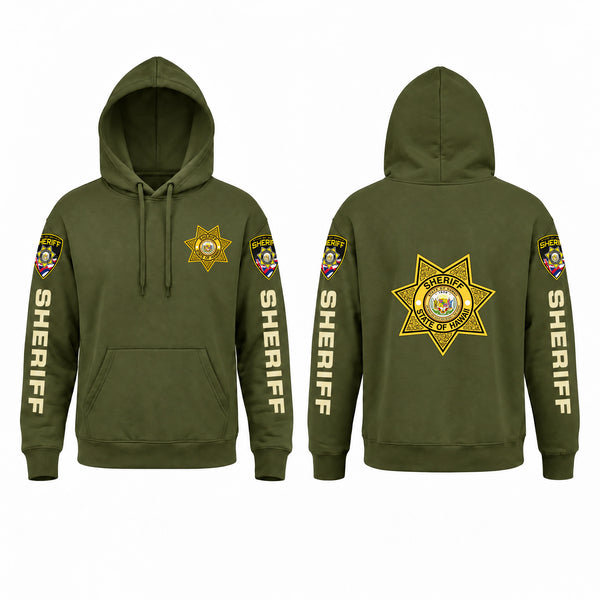 Hoodie, Hawaii State Sheriff, Police, Teamtime, Team time, sublimation, custom sports apparel, team uniforms, spirit wear, spiritwear, sports uniforms, custom shirts, team store, custom team store, fundraiser sports, apparel fundraiser