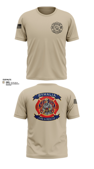 Short Sleeve Performance Shirt, Byhalia Fire and Rescue, Fire Department, Teamtime, Team time, sublimation, custom sports apparel, team uniforms, spirit wear, spiritwear, sports uniforms, custom shirts, team store, custom team store, fundraiser sports, apparel fundraiser