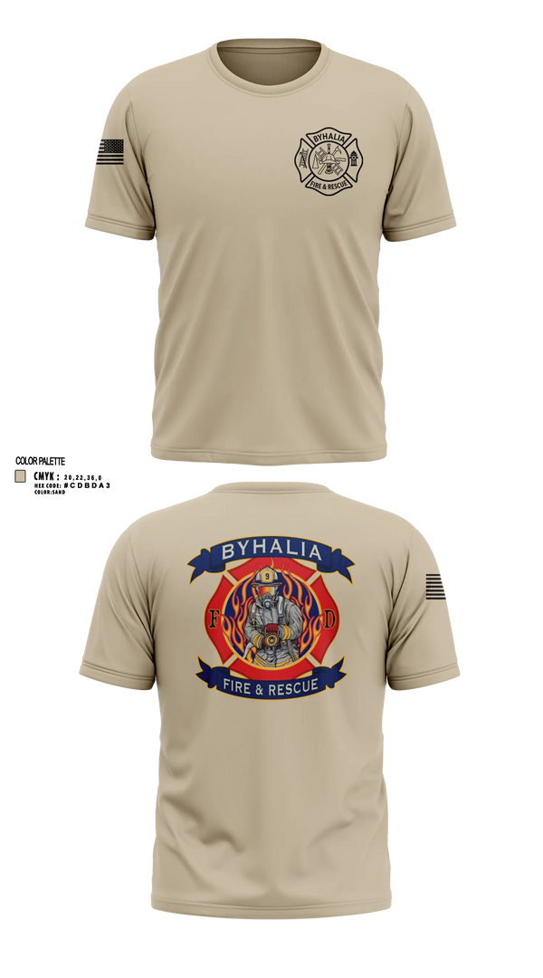 Short Sleeve Performance Shirt, Byhalia Fire and Rescue, Fire Department, Teamtime, Team time, sublimation, custom sports apparel, team uniforms, spirit wear, spiritwear, sports uniforms, custom shirts, team store, custom team store, fundraiser sports, apparel fundraiser