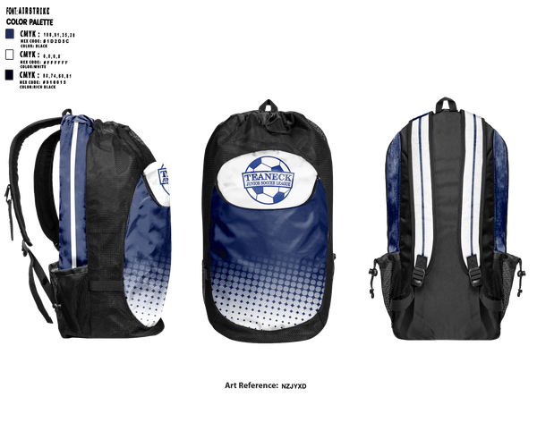 Gear Bag, Teaneck Junior Soccer League, Men's Soccer, Teamtime, Team time, sublimation, custom sports apparel, team uniforms, spirit wear, spiritwear, sports uniforms, custom shirts, team store, custom team store, fundraiser sports, apparel fundraiser
