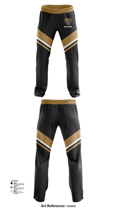 Golden Grizzlies Soccer 35825222 Sweatpants - 22