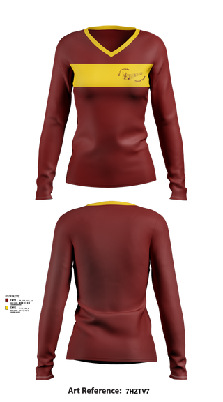 Womens Long Sleeve Vneck Shirt, South Stokes Saura Band, Spirit Store, Teamtime, Team time, sublimation, custom sports apparel, team uniforms, spirit wear, spiritwear, sports uniforms, custom shirts, team store, custom team store, fundraiser sports, apparel fundraiser