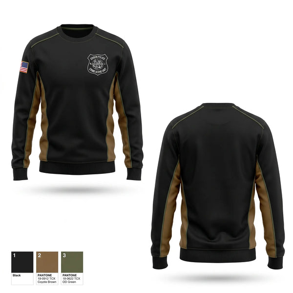 Crew Neck Sweatshirt, CSU, Police, Teamtime, Team time, sublimation, custom sports apparel, team uniforms, spirit wear, spiritwear, sports uniforms, custom shirts, team store, custom team store, fundraiser sports, apparel fundraiser