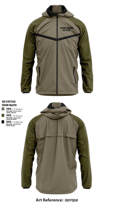 SEVIER COMBAT JIU JITSU 25333602 Windbreaker - 1