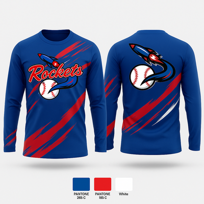 Space Coast Rockets 70599512 Long Sleeve Performance Shirt 1