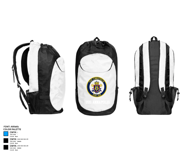 Gear Bag, USS ANNAPOLIS, Navy, Teamtime, Team time, sublimation, custom sports apparel, team uniforms, spirit wear, spiritwear, sports uniforms, custom shirts, team store, custom team store, fundraiser sports, apparel fundraiser