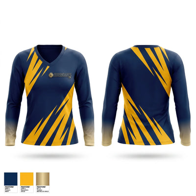 Bluffton Hurricanes Women's Long Sleeve V-neck Shirt - 1