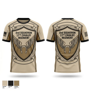 Short Sleeve Performance Shirt, 2nd Squadron 17th Cavalry Regiment, Army, Teamtime, Team time, sublimation, custom sports apparel, team uniforms, spirit wear, spiritwear, sports uniforms, custom shirts, team store, custom team store, fundraiser sports, apparel fundraiser