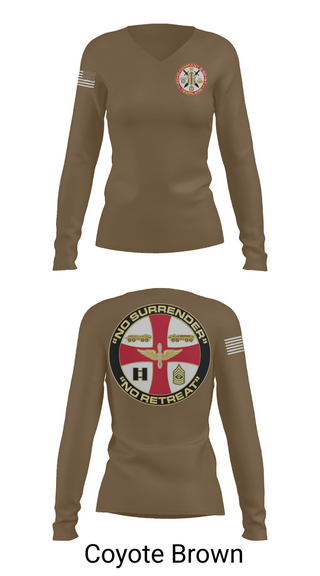 Womens Long Sleeve Vneck Shirt, Echo 2-501st GSAB, , Teamtime, Team time, sublimation, custom sports apparel, team uniforms, spirit wear, spiritwear, sports uniforms, custom shirts, team store, custom team store, fundraiser sports, apparel fundraiser