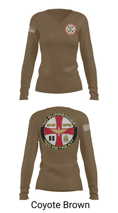Echo 2-501st GSAB 24496005 Women's Long Sleeve V-neck Shirt - 17