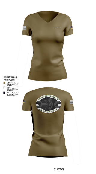 Womens Short Sleeve Vneck Shirt, 1-320TH FA, Army, Teamtime, Team time, sublimation, custom sports apparel, team uniforms, spirit wear, spiritwear, sports uniforms, custom shirts, team store, custom team store, fundraiser sports, apparel fundraiser