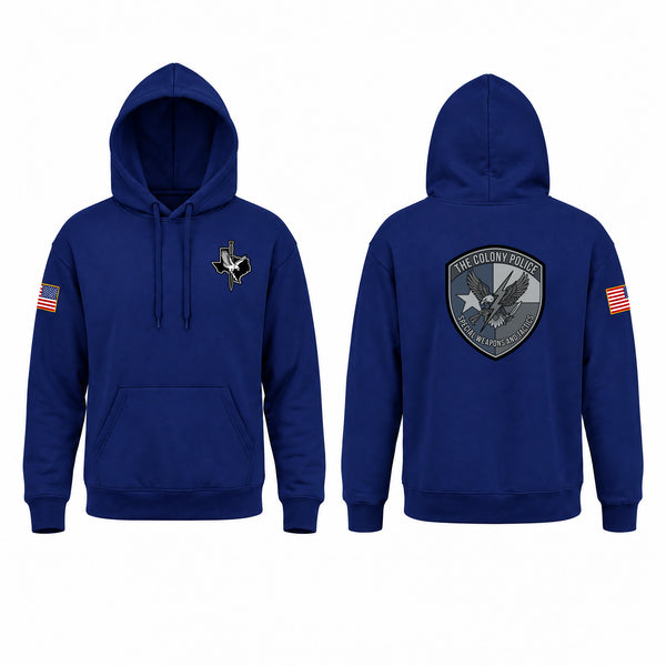 Hoodie, The Colony Police Department SWAT, Police, Teamtime, Team time, sublimation, custom sports apparel, team uniforms, spirit wear, spiritwear, sports uniforms, custom shirts, team store, custom team store, fundraiser sports, apparel fundraiser