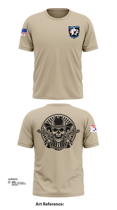 Desperados 24416506 Short Sleeve Performance Shirt - 103