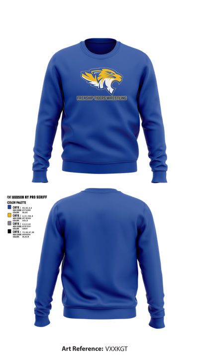 Frenship Tigers Wrestling 20717711 Crew Neck Sweatshirt - 1