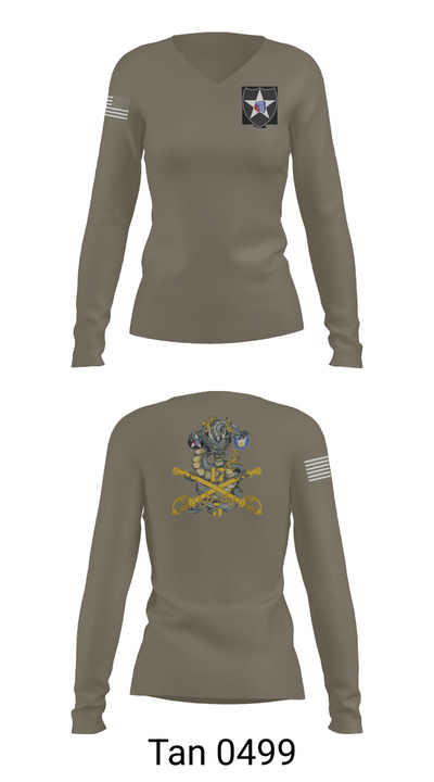 5-17 68237132 Women's Long Sleeve V-neck Shirt - 77