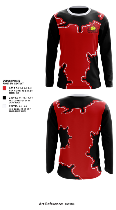WV Firecrackers 3907057 Long Sleeve Performance Shirt 1