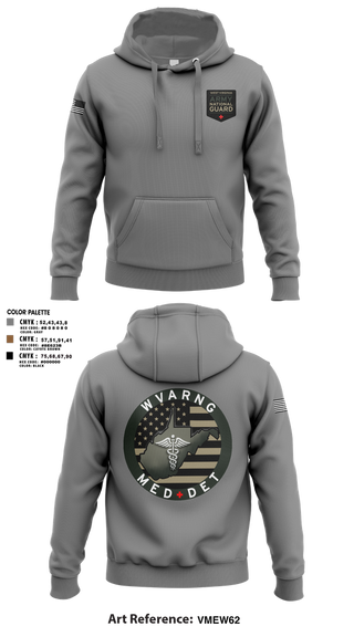 Hoodie, WV ARNG Med Det, , Teamtime, Team time, sublimation, custom sports apparel, team uniforms, spirit wear, spiritwear, sports uniforms, custom shirts, team store, custom team store, fundraiser sports, apparel fundraiser