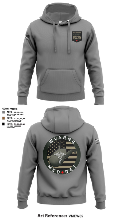 WV ARNG Med Det 75536426 Hoodie - 1