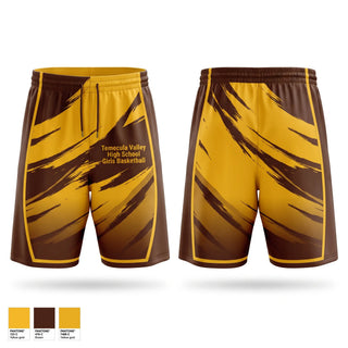 Athletic Shorts With Pockets, Temecula Valley High School Girls Basketball, Women's Basketball, Teamtime, Team time, sublimation, custom sports apparel, team uniforms, spirit wear, spiritwear, sports uniforms, custom shirts, team store, custom team store, fundraiser sports, apparel fundraiser