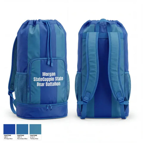 Gear Bag, Morgan State/Coppin State Bear Battalion, Army, Teamtime, Team time, sublimation, custom sports apparel, team uniforms, spirit wear, spiritwear, sports uniforms, custom shirts, team store, custom team store, fundraiser sports, apparel fundraiser