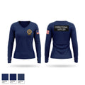 NYSDOCCS Women's Long Sleeve V-neck Shirt - 1