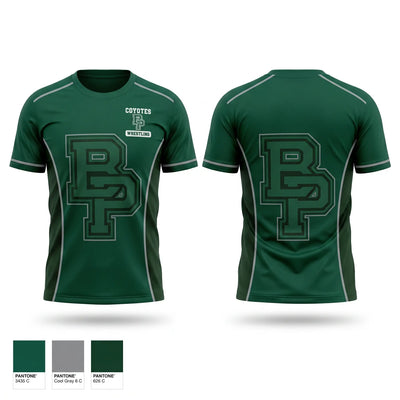Buena Park High School Wrestling Soft Poly Tee Cotton Like Feel - 1