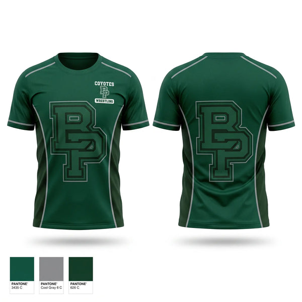 Soft Poly Tee Cotton Like Feel, Buena Park High School Wrestling, Wrestling, Teamtime, Team time, sublimation, custom sports apparel, team uniforms, spirit wear, spiritwear, sports uniforms, custom shirts, team store, custom team store, fundraiser sports, apparel fundraiser