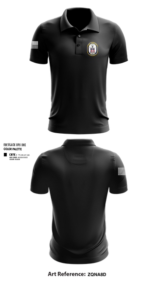 Short Sleeve Performance Polo, USS TRUXTUN DDG 103, Navy, Teamtime, Team time, sublimation, custom sports apparel, team uniforms, spirit wear, spiritwear, sports uniforms, custom shirts, team store, custom team store, fundraiser sports, apparel fundraiser