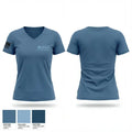 MD-091st 18650943 Women's Short Sleeve V-neck Shirt - 1