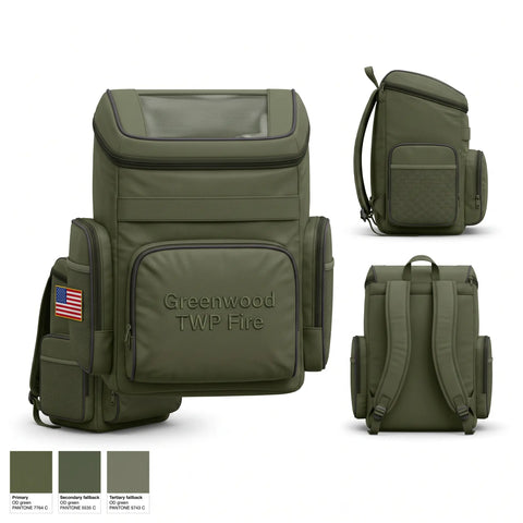 Gear Bag, Greenwood TWP Fire, Fire Department, Teamtime, Team time, sublimation, custom sports apparel, team uniforms, spirit wear, spiritwear, sports uniforms, custom shirts, team store, custom team store, fundraiser sports, apparel fundraiser