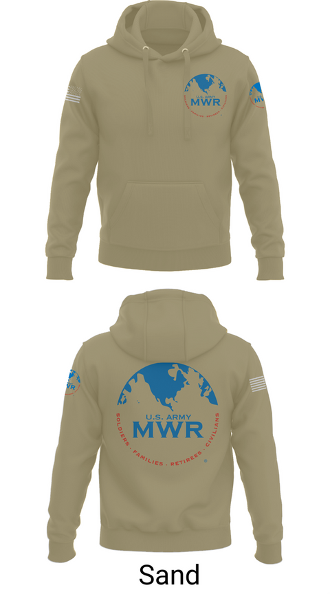 Hoodie, FAMILY AND MORALE, WELFARE AND RECREATION, , Teamtime, Team time, sublimation, custom sports apparel, team uniforms, spirit wear, spiritwear, sports uniforms, custom shirts, team store, custom team store, fundraiser sports, apparel fundraiser