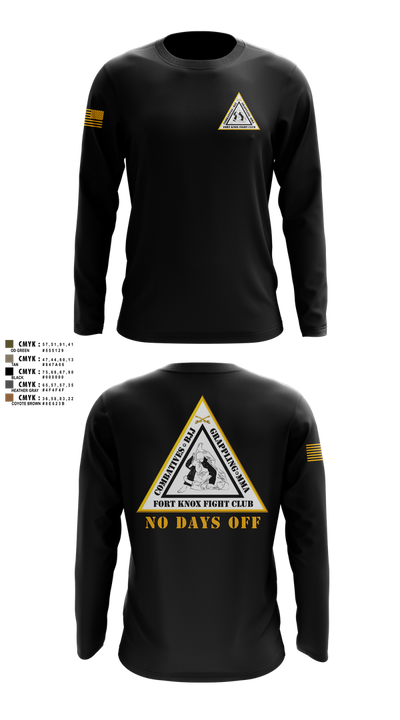 Fort Knox Fight Club Long Sleeve Performance Shirt 4