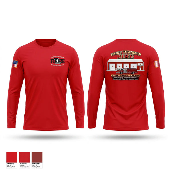 Long Sleeve Performance Shirt, UNION TOWNSHIP FIRE PROTECTION DISTRICT, Fire Department, Teamtime, Team time, sublimation, custom sports apparel, team uniforms, spirit wear, spiritwear, sports uniforms, custom shirts, team store, custom team store, fundraiser sports, apparel fundraiser