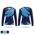 South GA Blue Sox Women's Long Sleeve V-neck Shirt - 1