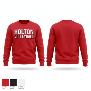 Crew Neck Sweatshirt, Holton Volleyball, Women's Volleyball, Teamtime, Team time, sublimation, custom sports apparel, team uniforms, spirit wear, spiritwear, sports uniforms, custom shirts, team store, custom team store, fundraiser sports, apparel fundraiser